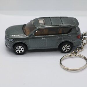 Matchbox QX80 Custom keychain 1:64 scale  gray diecast